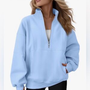 Automet Oversized Quarter Zip Pullover